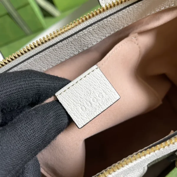 Ophidia small tote bag in beige - Image 13
