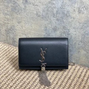 Replica Saint Laurent Gaby Quilted Leather Cosmetic Pouch
