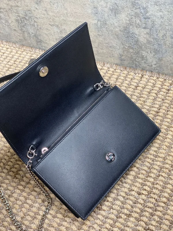 Replica Saint Laurent Gaby Quilted Leather Cosmetic Pouch - Image 8