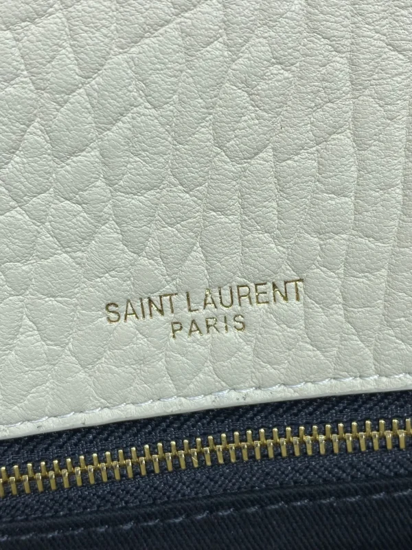 SAINT LAURENT Calypso large padded textured-leather shoulder bag - Image 10