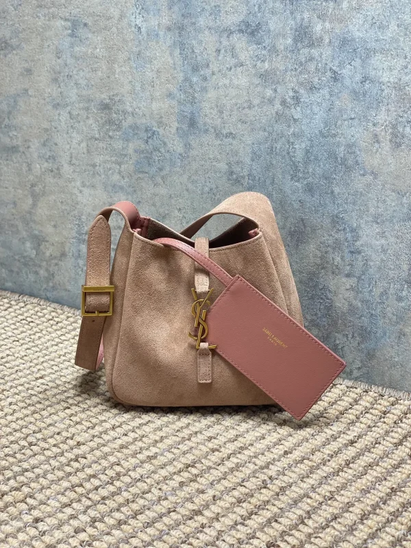 SAINT LAURENT Saint Laurent Tanger Suede Hobo Shoulder - Image 4