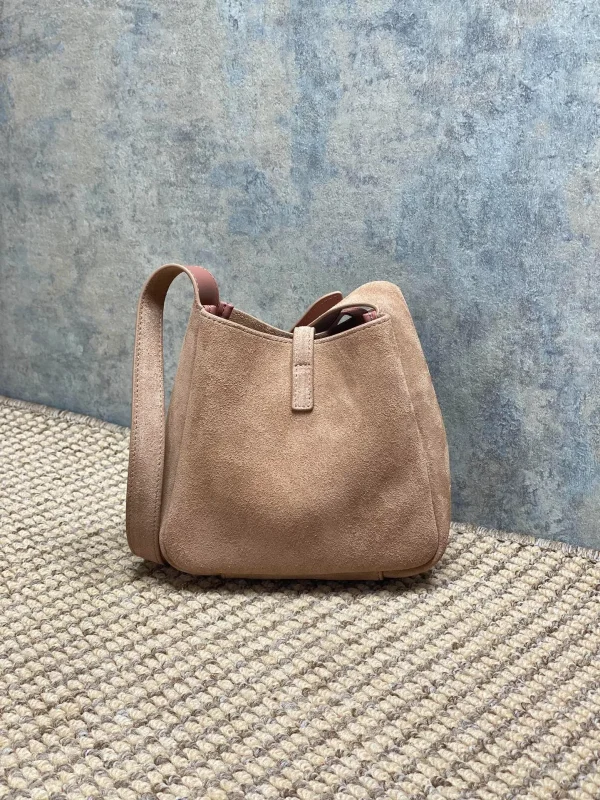 SAINT LAURENT Saint Laurent Tanger Suede Hobo Shoulder - Image 5