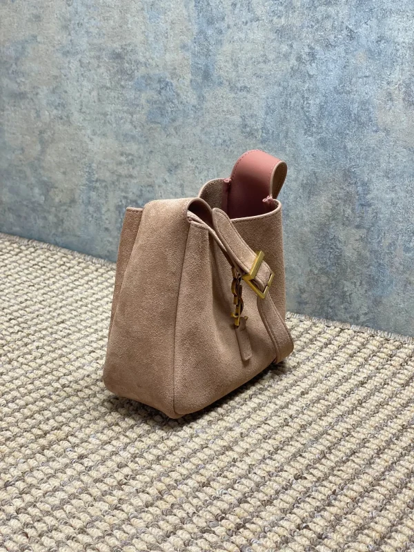 SAINT LAURENT Saint Laurent Tanger Suede Hobo Shoulder - Image 6