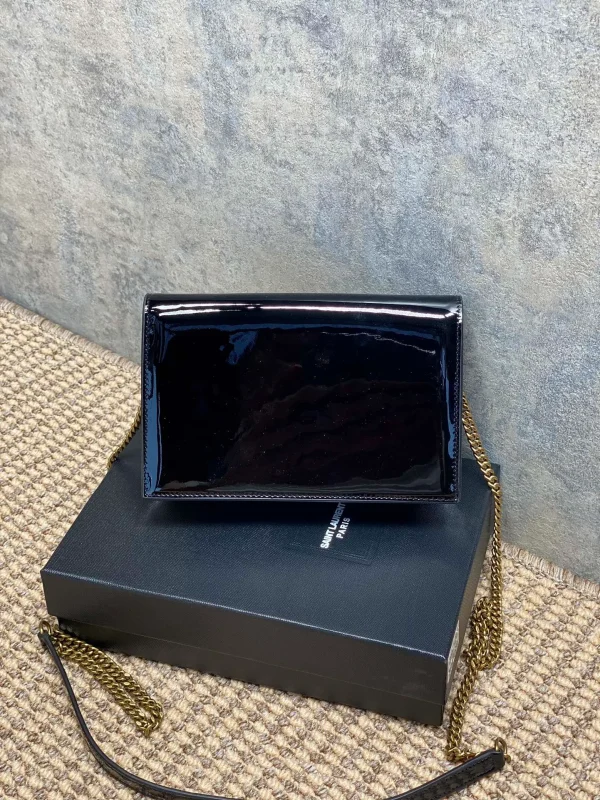 Saint Laurent Black Patent Leather Small Kate Tassel Crossbody Bag - Image 5