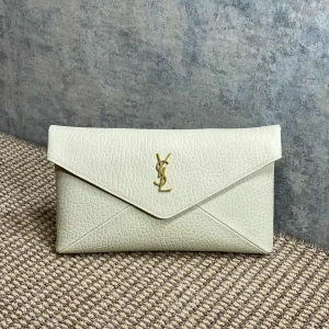 Saint Laurent Busta Leather Clutch Bag