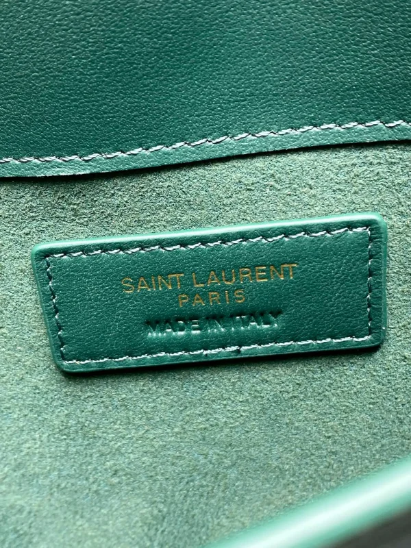 Saint Laurent Cassandra Patent Leather Wallet On A Chain - Image 9