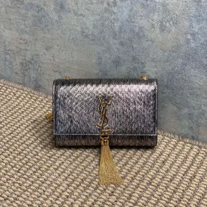 Saint Laurent Embossed Monogram Kate Tassel Bags
