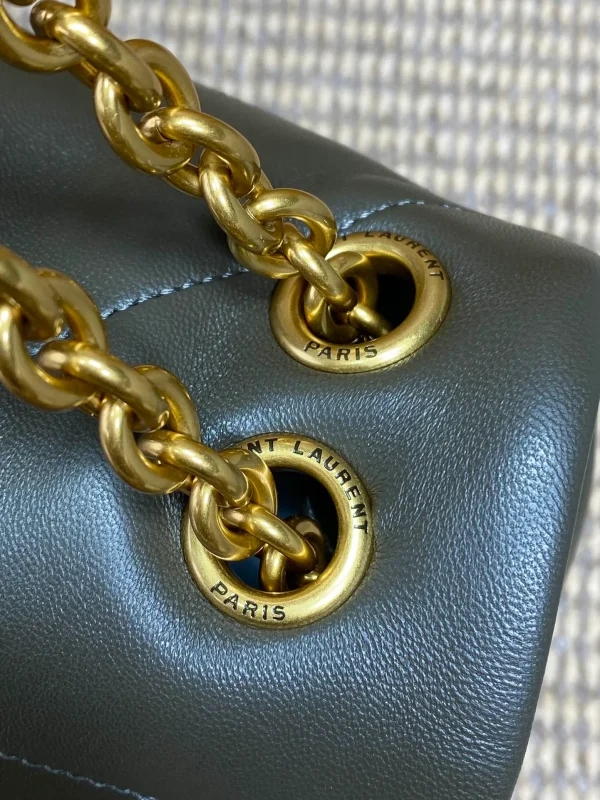 Saint Laurent Jamie 4.3 Small Leather Shoulder Bag in Green - Image 7