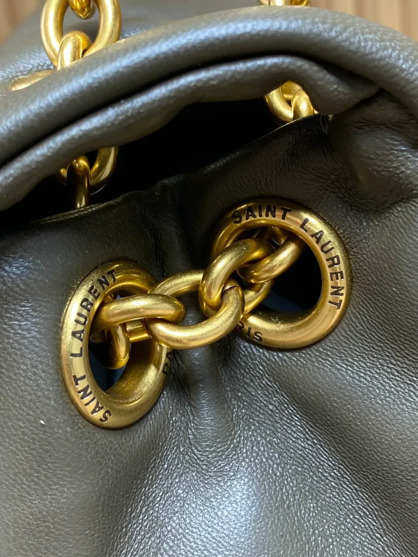 Saint Laurent Jamie 4.3 Small Leather Shoulder Bag in Green - Image 8