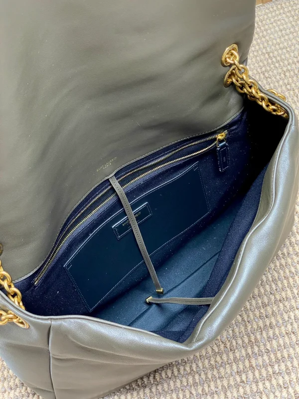 Saint Laurent Jamie 4.3 Small Leather Shoulder Bag in Green - Image 10
