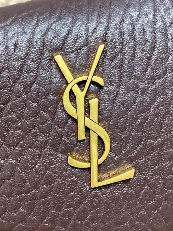 Saint Laurent Large Cassandre Envelope Clutch Bag - Image 9