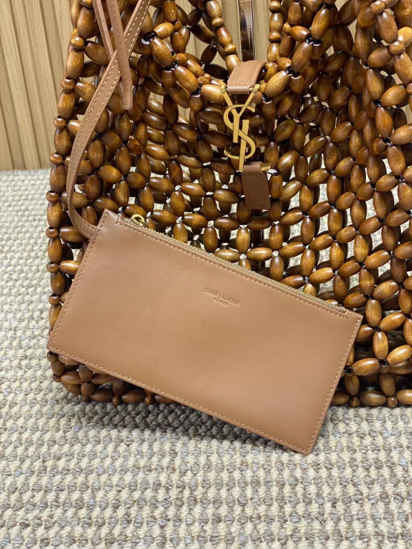 Saint Laurent Large Le 5 A 7 Supple Hobo Bag in Tan Natural - Image 6