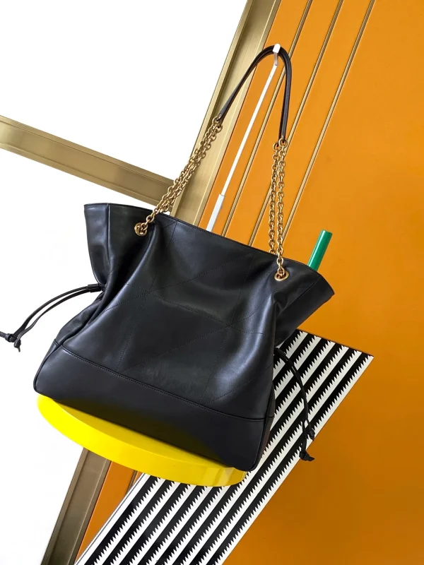 Saint Laurent Monogram Matelassé Leather Pouch in Petrol Green - Image 3