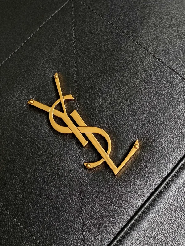 Saint Laurent Monogram Matelassé Leather Pouch in Petrol Green - Image 6