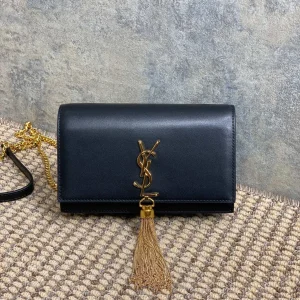 Saint laurent black kate guaranteed retailers tassel