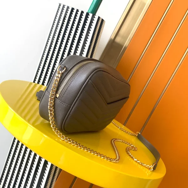Slouchy Tory Burch Gold Crossbody Tory Burch Britten Small Slouchy Tote Bark - Image 3