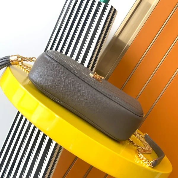 Slouchy Tory Burch Gold Crossbody Tory Burch Britten Small Slouchy Tote Bark - Image 5