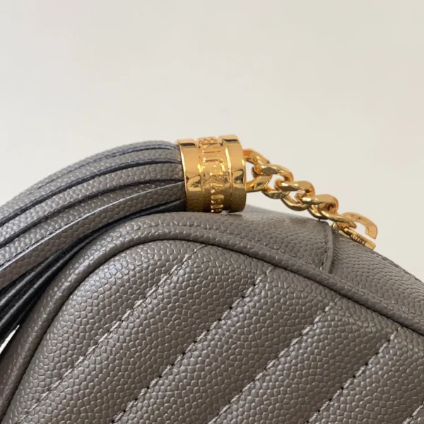 Slouchy Tory Burch Gold Crossbody Tory Burch Britten Small Slouchy Tote Bark - Image 7