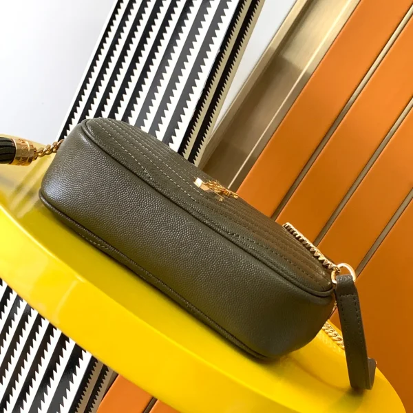 Slouchy Tory Burch Gold Crossbody Tory Burch Britten Small Slouchy Tote Bark - Image 6