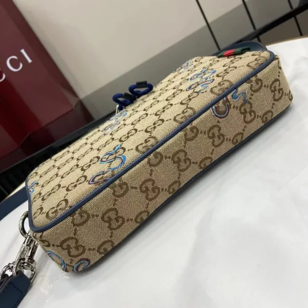 Small Embroidered Snake Crossbody Bag - Image 5