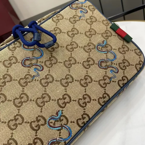 Small Embroidered Snake Crossbody Bag - Image 6