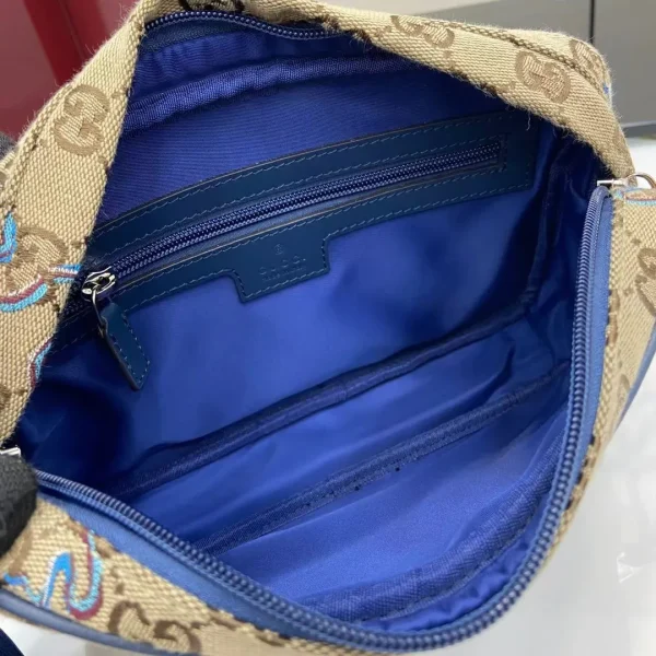 Small Embroidered Snake Crossbody Bag - Image 9