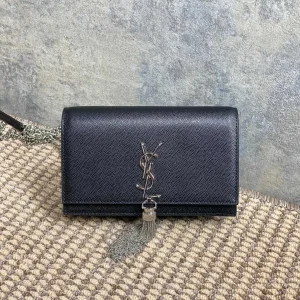 YSL Kate Small With Tassel in Grain De Poudre Embossed Leather
