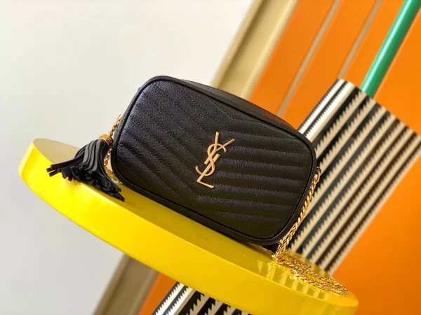 Yves Saint Laurent YSL Light Musk Green Calf Skin