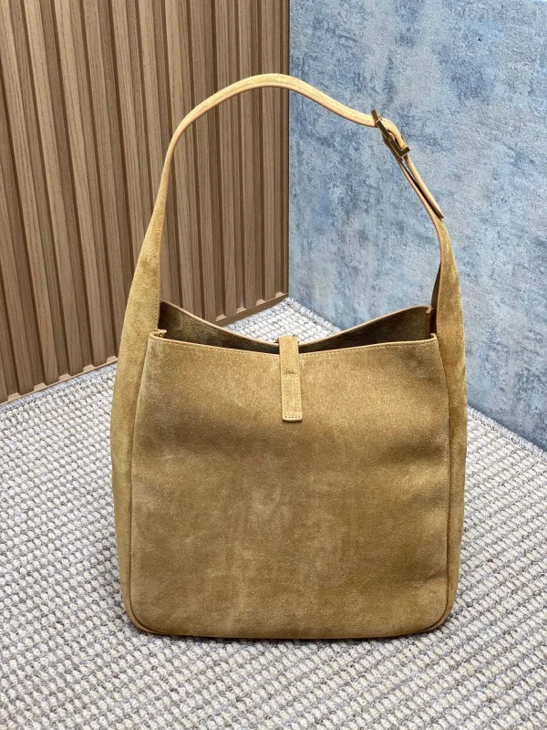 Saint Laurent Large Le 5 À 7 Suede Hobo Bag - Image 4