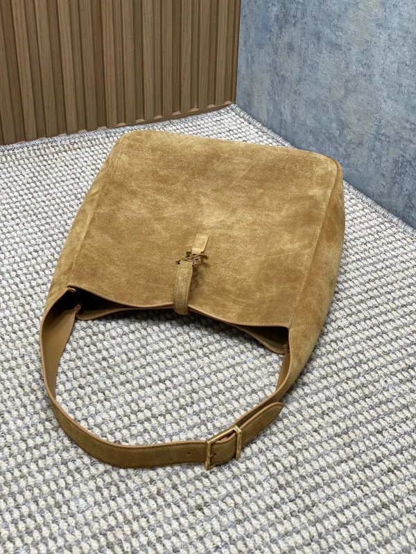 Saint Laurent Large Le 5 À 7 Suede Hobo Bag - Image 6
