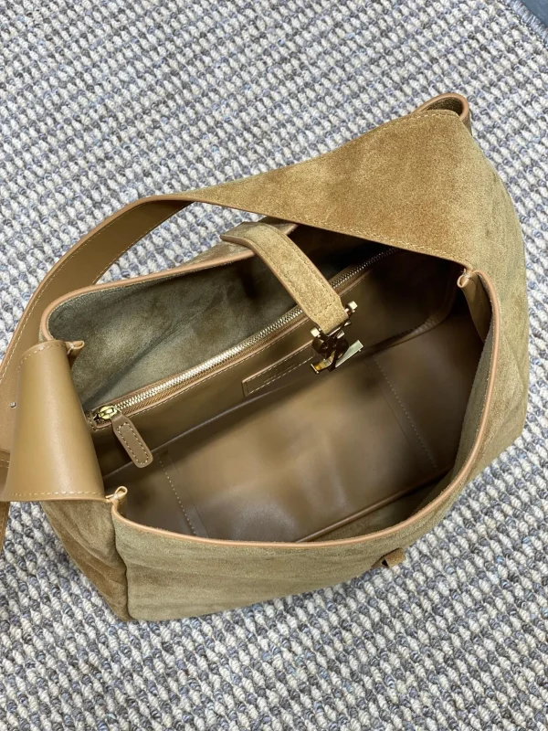 Saint Laurent Large Le 5 À 7 Suede Hobo Bag - Image 10