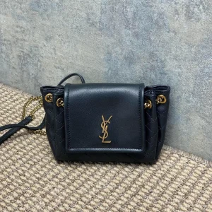 Saint Laurent Black Mini Nolita Shoulder Bag