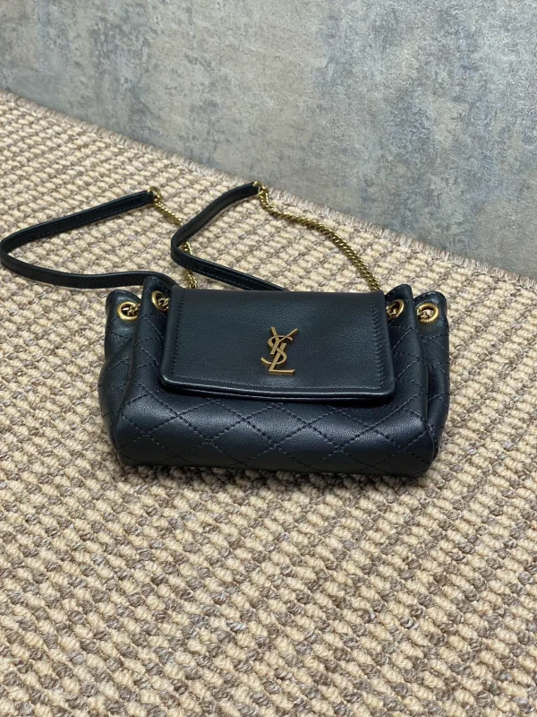 Saint Laurent Black Mini Nolita Shoulder Bag - Image 5