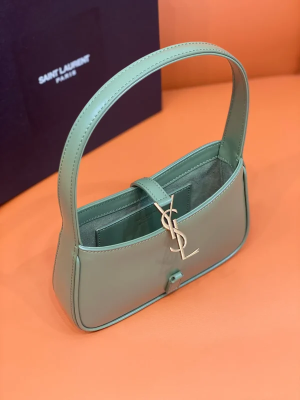 SAINT LAURENT Smooth Calfskin Le 5 A 7 Hobo Pistache - Image 8