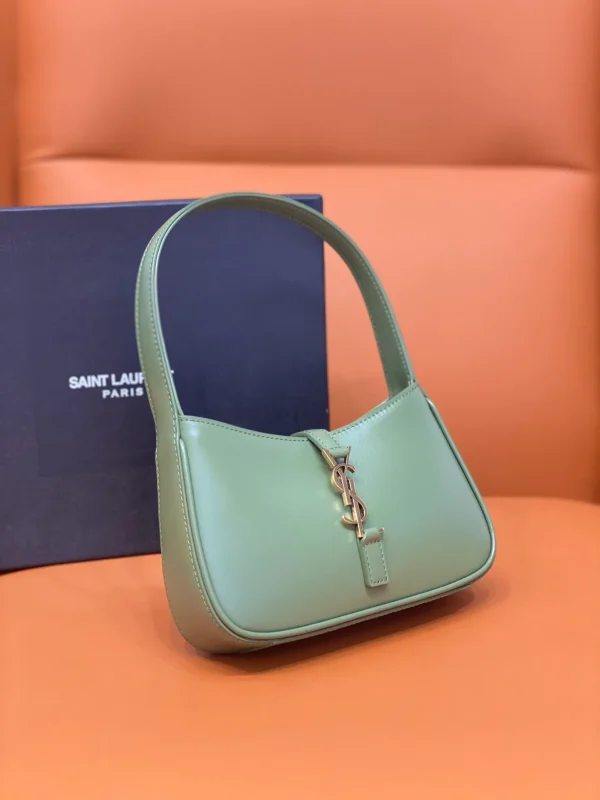 SAINT LAURENT Smooth Calfskin Le 5 A 7 Hobo Pistache - Image 9