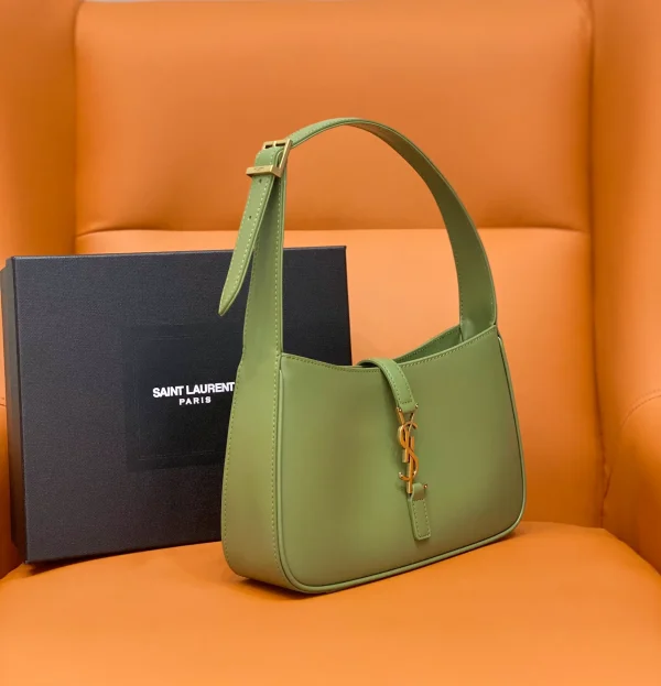 Saint Laurent Small Hobo Shoulder Bag in Green
