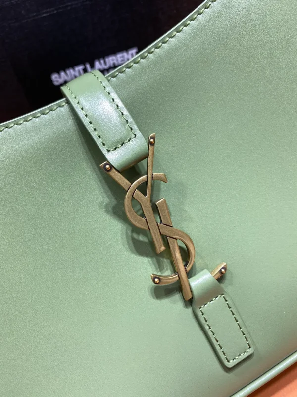 Saint Laurent Small Hobo Shoulder Bag in Green - Image 10