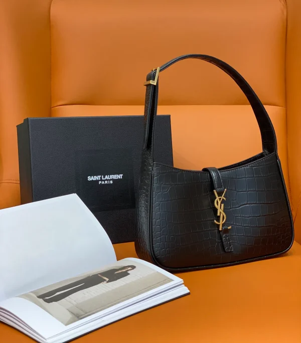YSL Black Crocodile shoulder bag - Image 3