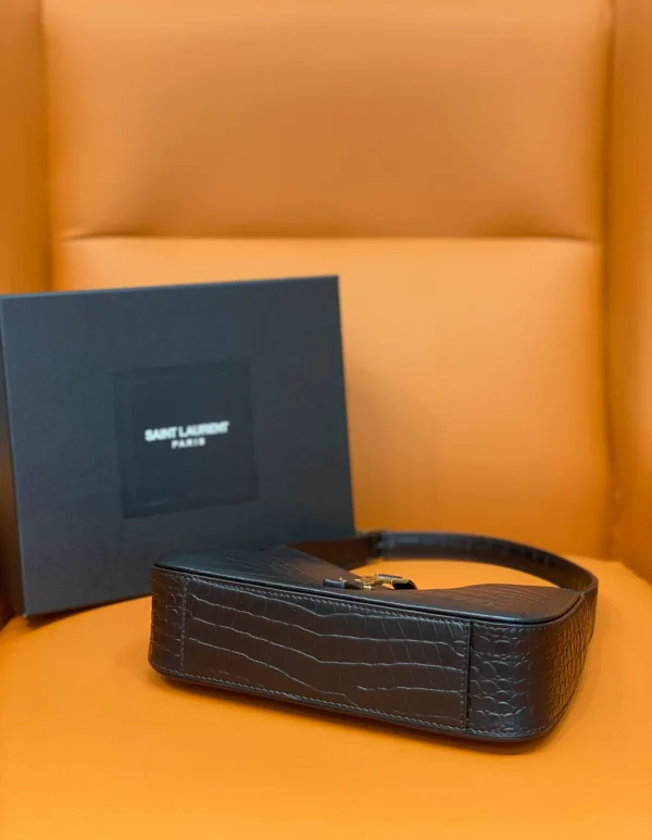 YSL Black Crocodile shoulder bag - Image 5