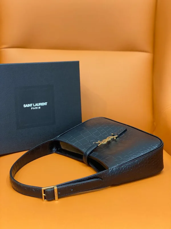 YSL Black Crocodile shoulder bag - Image 6