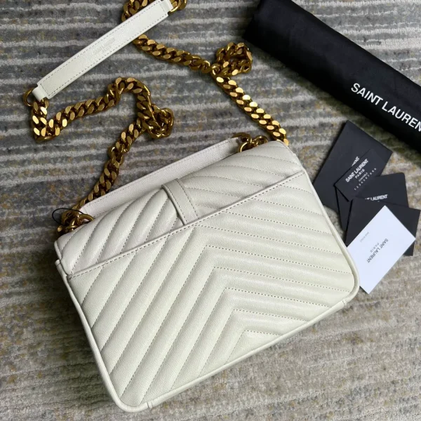 YSL College Bag White Small - Image 2