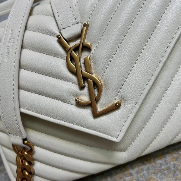 YSL College Bag White Small - Image 4