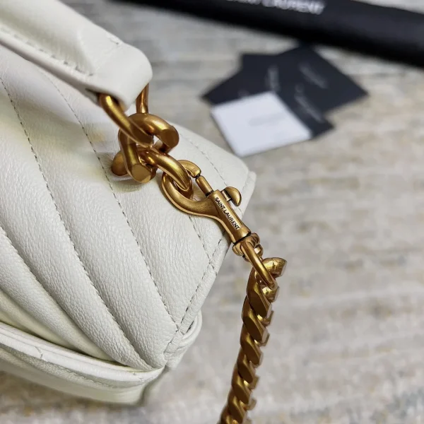 YSL College Bag White Small - Image 5
