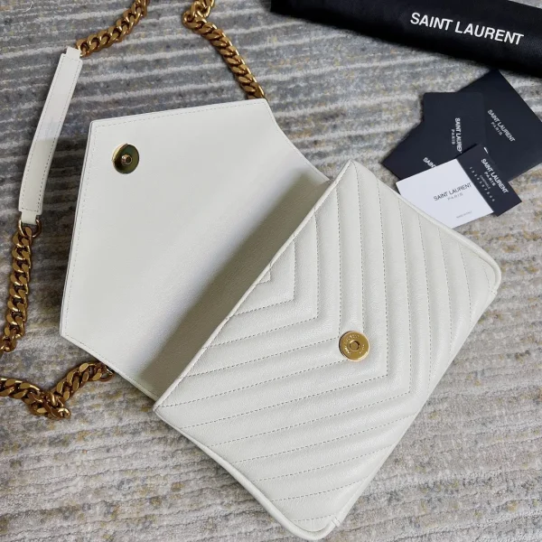 YSL College Bag White Small - Image 6