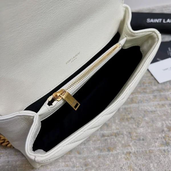 YSL College Bag White Small - Image 8