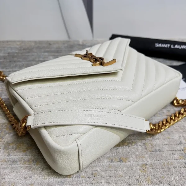 YSL College Bag White Small - Image 9