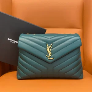YSL Envelope Bag Teal Green Small