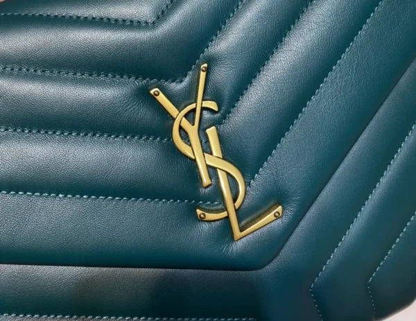 YSL Envelope Bag Teal Green Small - Image 5