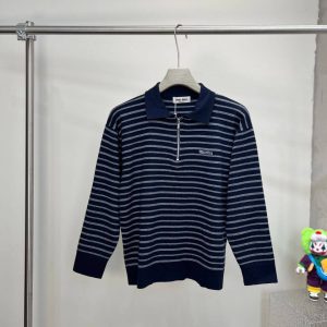 Miu Miu Striped Polo Shirt