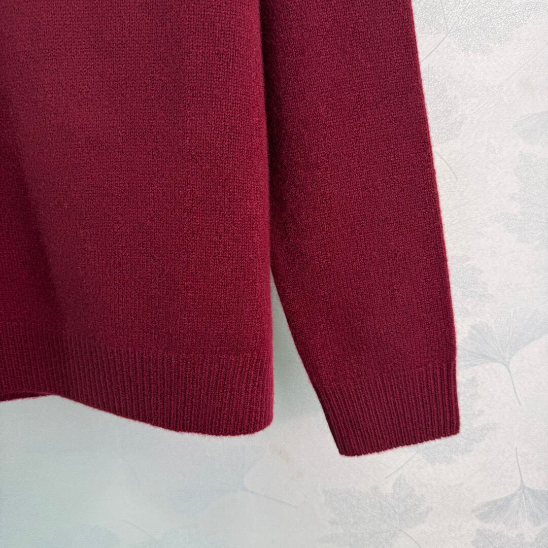 Miu Miu Polo-neck Intarsia Logo Sweater - Image 6